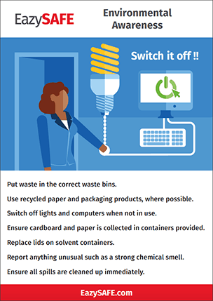 poster sur la sensibilisation à l'environnement