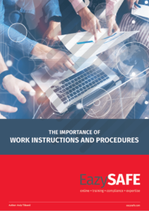 The importance of work instructions and procedures WP work instructions and procedures
