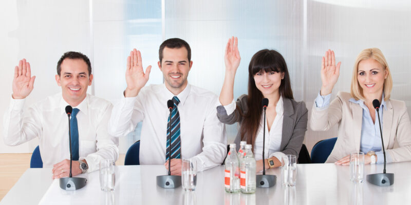 Business People In Conference employee induction training