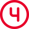 circle-4 4 icon